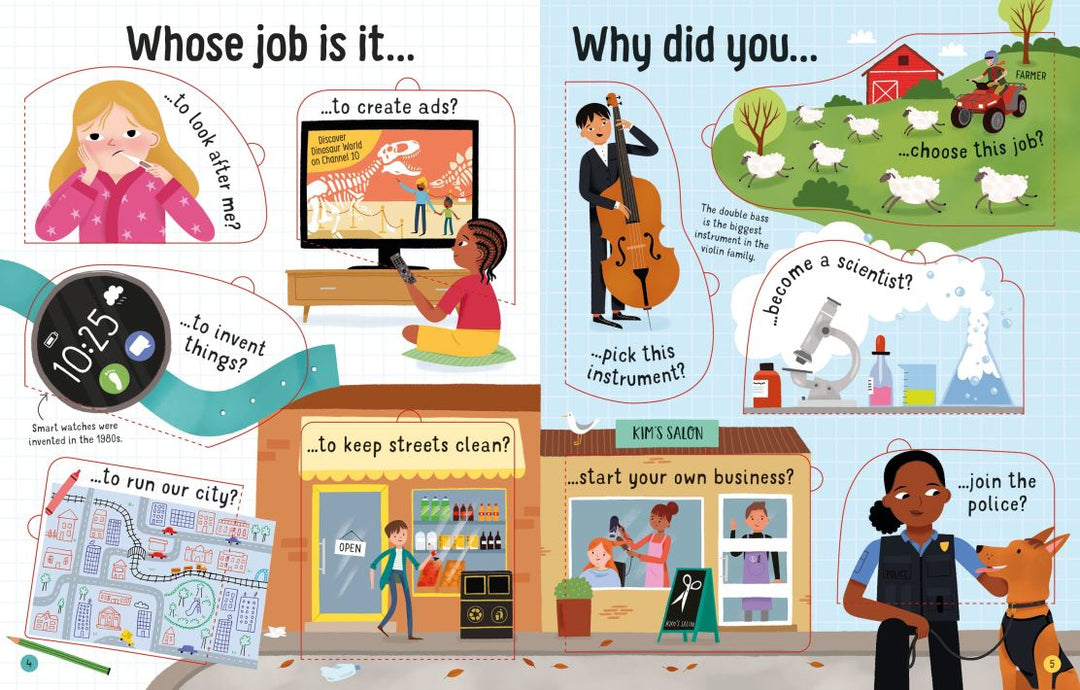 Lift-the-flap Questions and Answers about Jobs