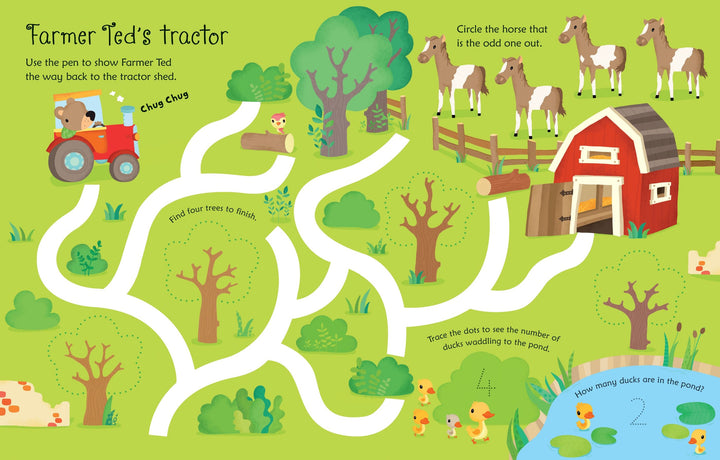 Wipe-Clean Farm Activities