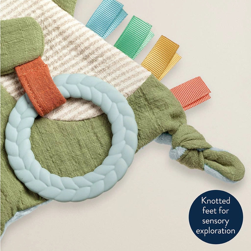 Bitzy Crinkle Sensory Toy with Teether - Dino
