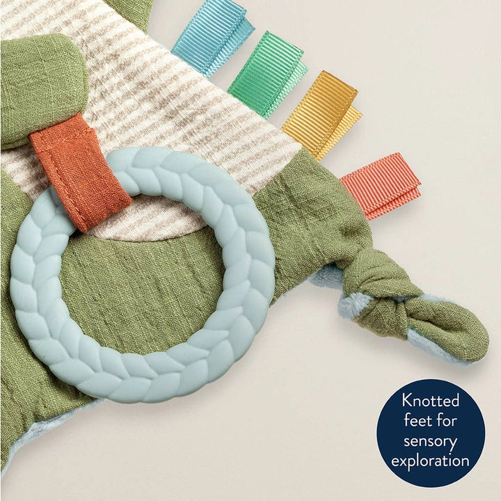 Bitzy Crinkle Sensory Toy with Teether - Dino