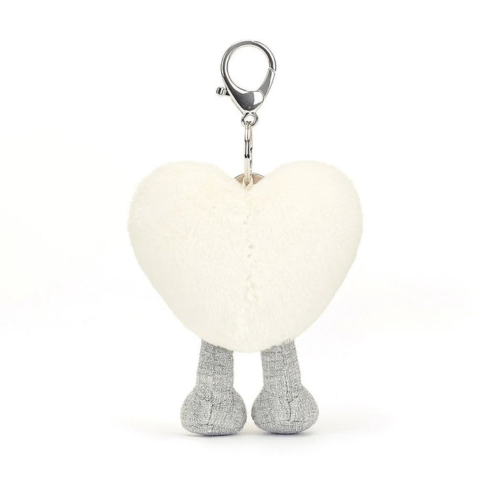 Amuseables Cream Heart Bag Charm