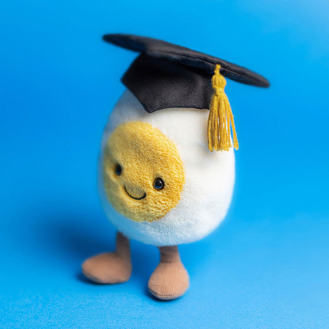 Jellycat Amuseables Boiled Egg Graduation  (Limit 1 Per Customer)