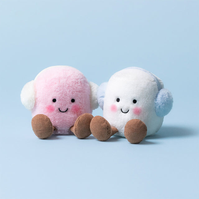Jellycat Amuseables Toastie Pink and White Marshmallows (Limit 1 Per Customer)