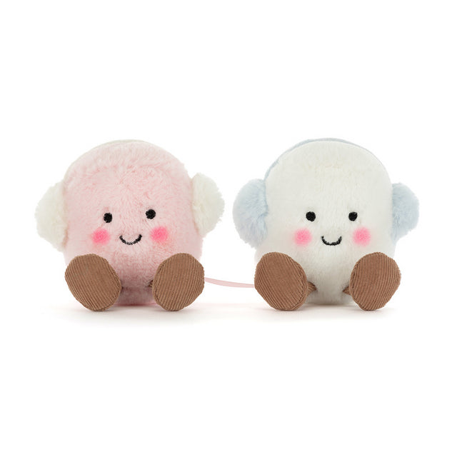 Jellycat Amuseables Toastie Pink and White Marshmallows (Limit 1 Per Customer)