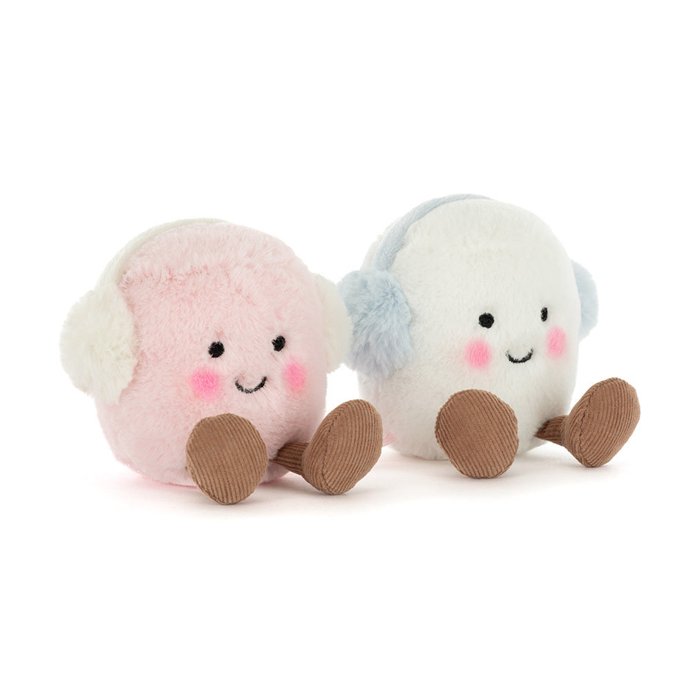 Jellycat Amuseables Toastie Pink and White Marshmallows (Limit 1 Per Customer)