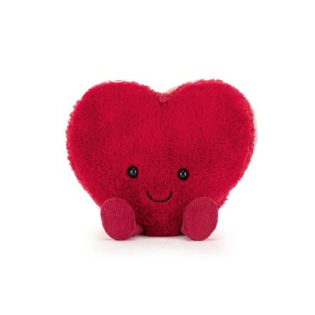 Jellycat Amuseables Colette Heart Macaron - Red (Limit 1 Per Customer)
