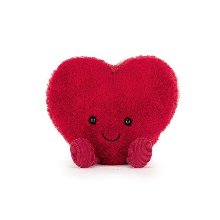 Jellycat Amuseables Colette Heart Macaron - Red (Limit 1 Per Customer)