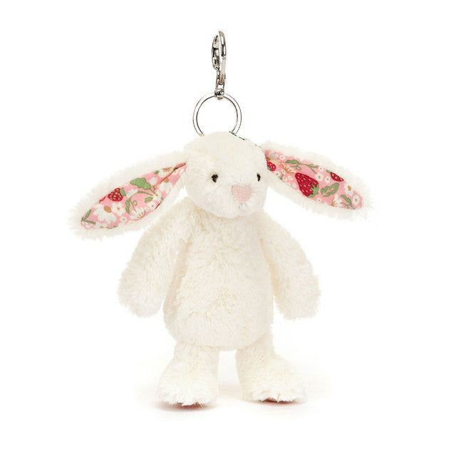 Jellycat Blossom Bunny Bag Charm - Cream/Berry - LIMIT 1 PER CUSTOMER Jellycat Blossom Bunny Bag Charm - Cream/Berry - LIMIT 1 PER CUSTOMER