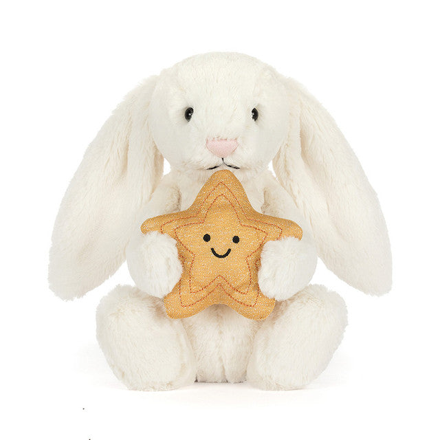 Jellycat Cream Bunny with Star (Limit 1 Per Customer)