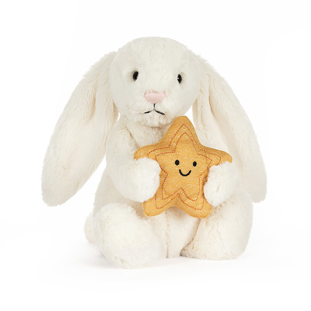 Jellycat Cream Bunny with Star (Limit 1 Per Customer)