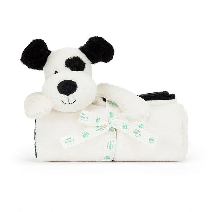 Bashful Black & Cream Puppy Blankie