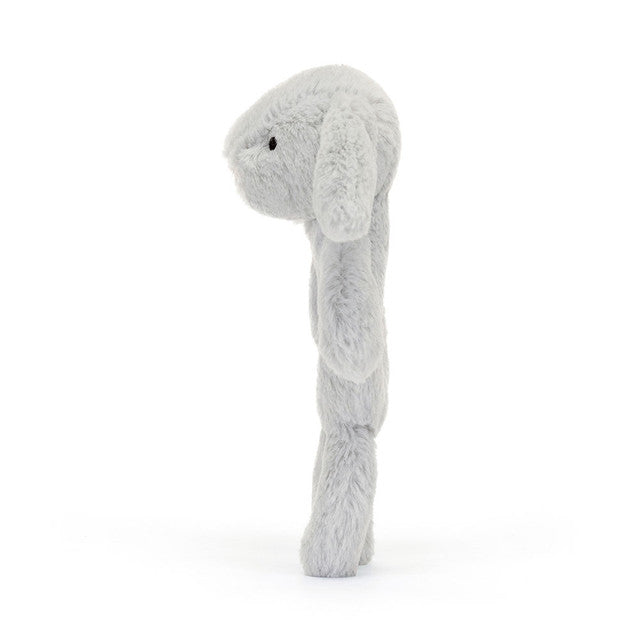 Bashful Grey Bunny Ring Rattle