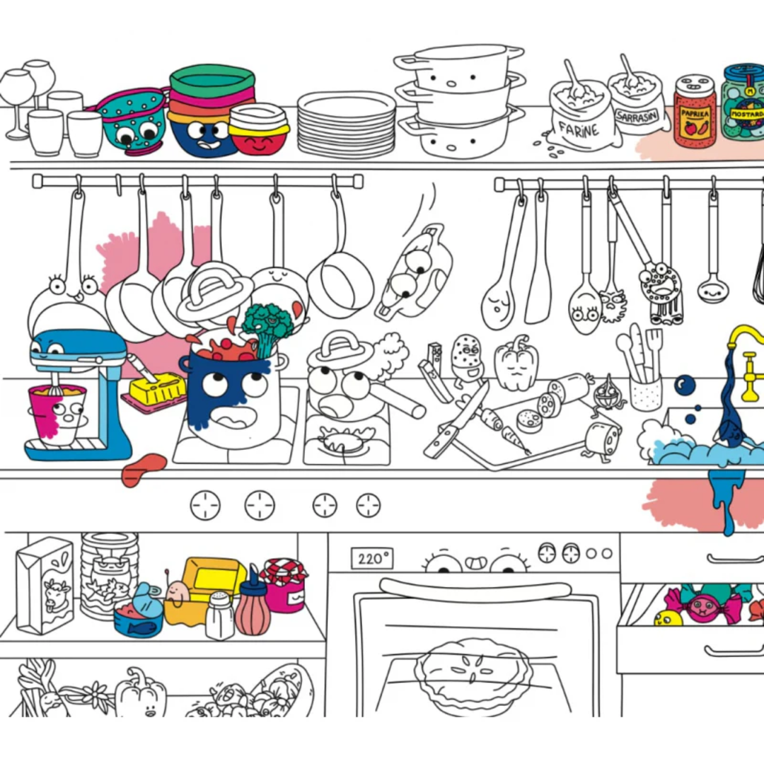 Colouring Placemats Bon Apetit