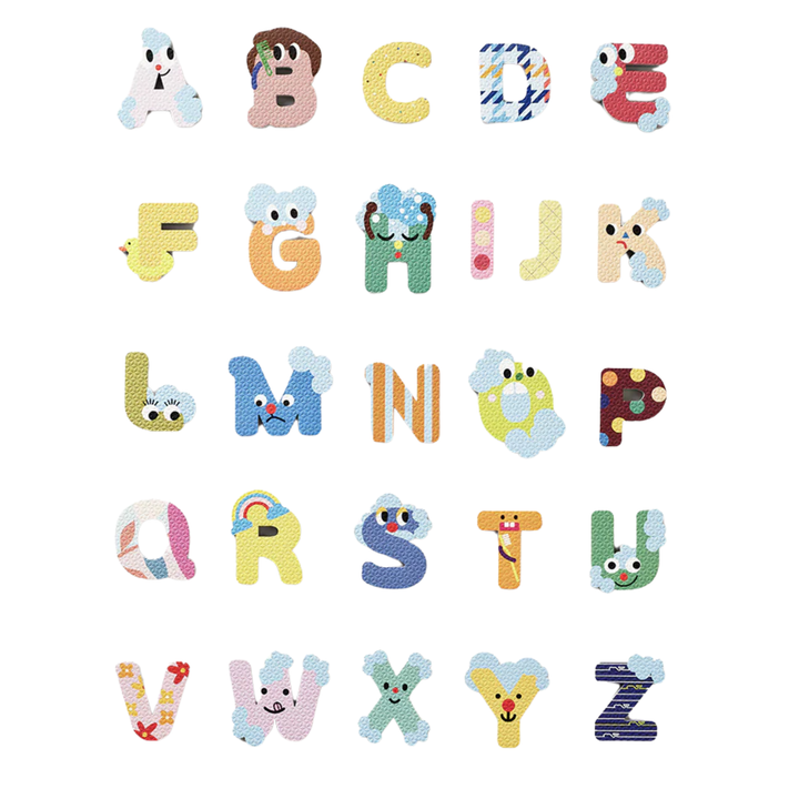Creative Play Bath Stickers & Poster Set - Alphabet