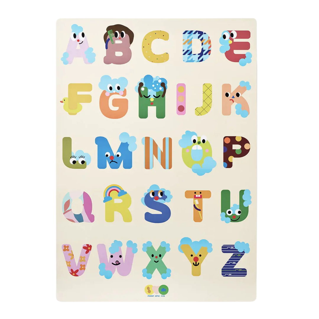 Creative Play Bath Stickers & Poster Set - Alphabet