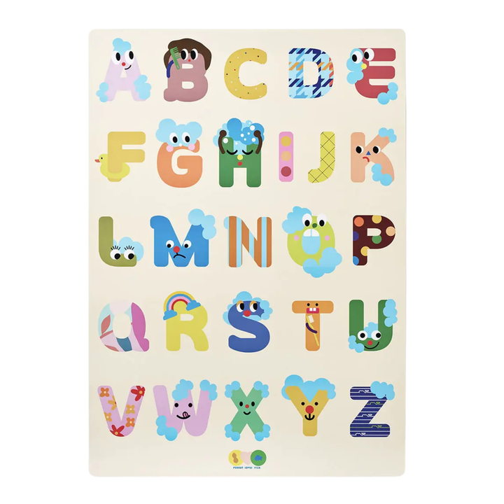 Creative Play Bath Stickers & Poster Set - Alphabet