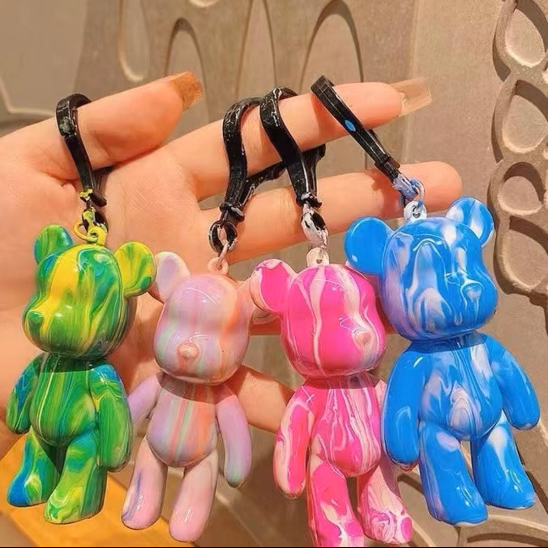 Color-In Bear DIY Keychain