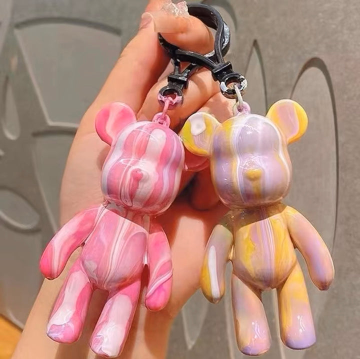 Color-In Bear DIY Keychain