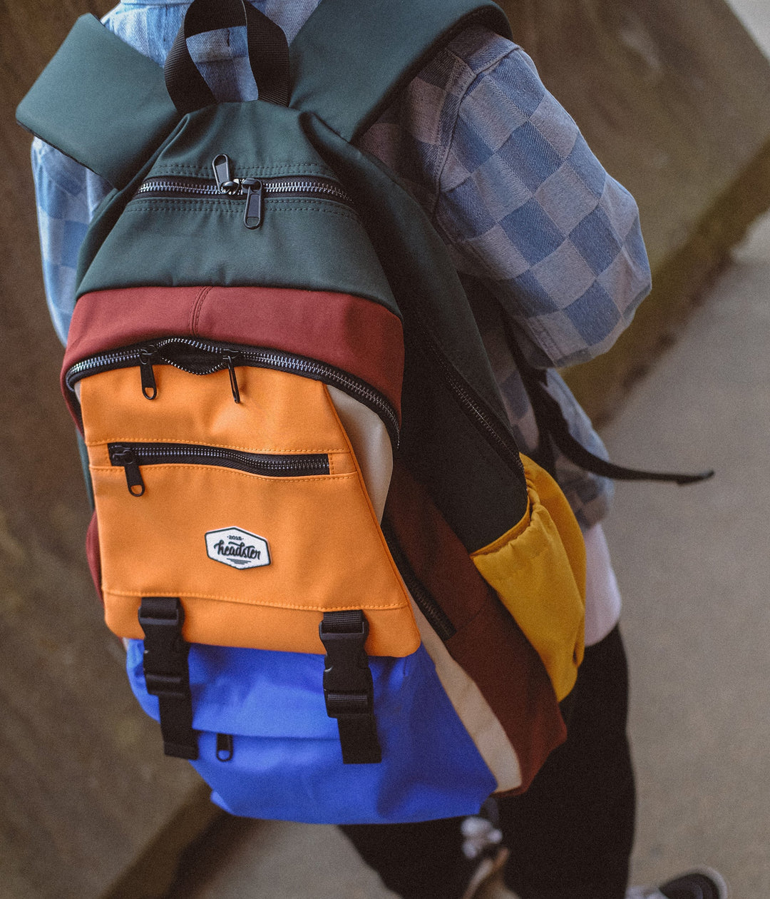 Colorblock School Bag