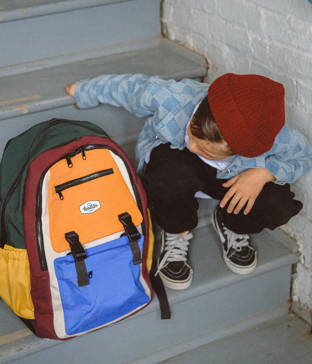 Colorblock School Bag