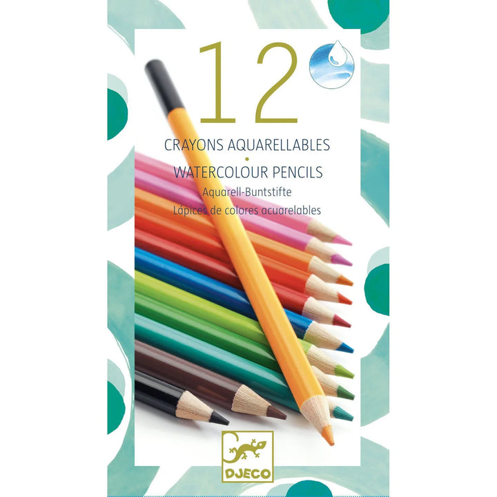 12 Watercolour Pencils
