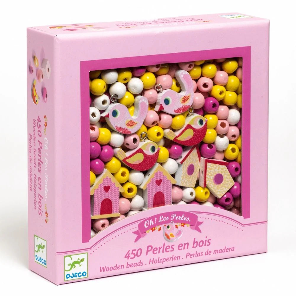 Wooden Beads - Birds