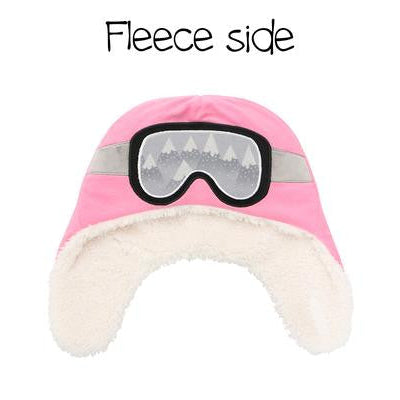 Kids & Baby Reversible Sherpa Hat | Polar Bear & Ski Goggles
