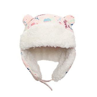 Kids & Baby Water Repellent Trapper Hat - Floral