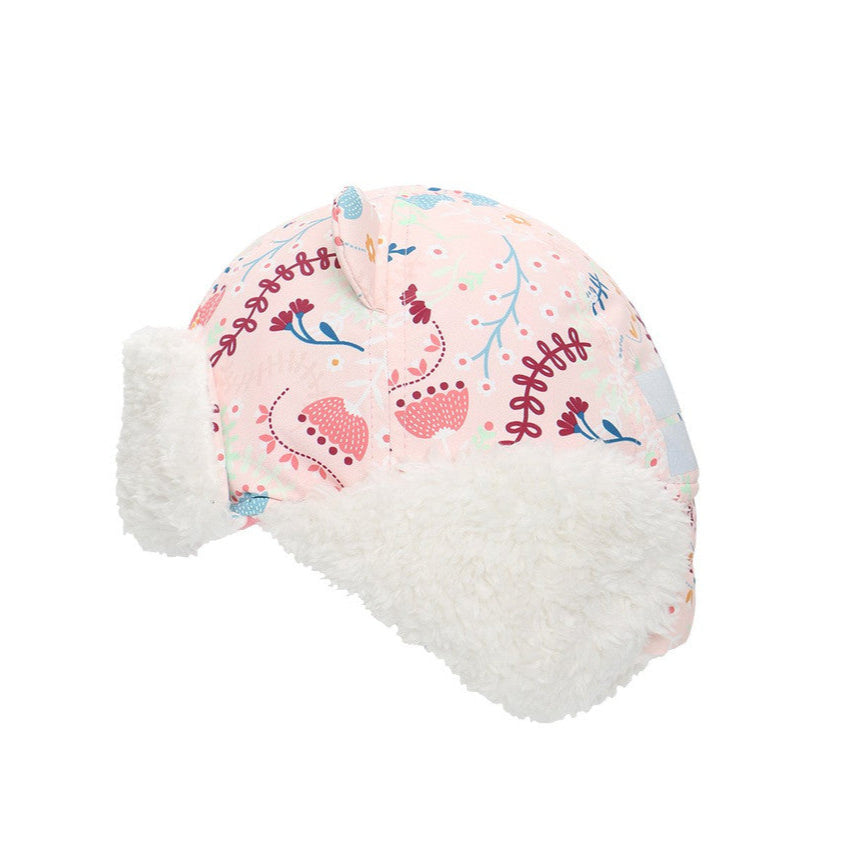 Kids & Baby Water Repellent Trapper Hat - Floral