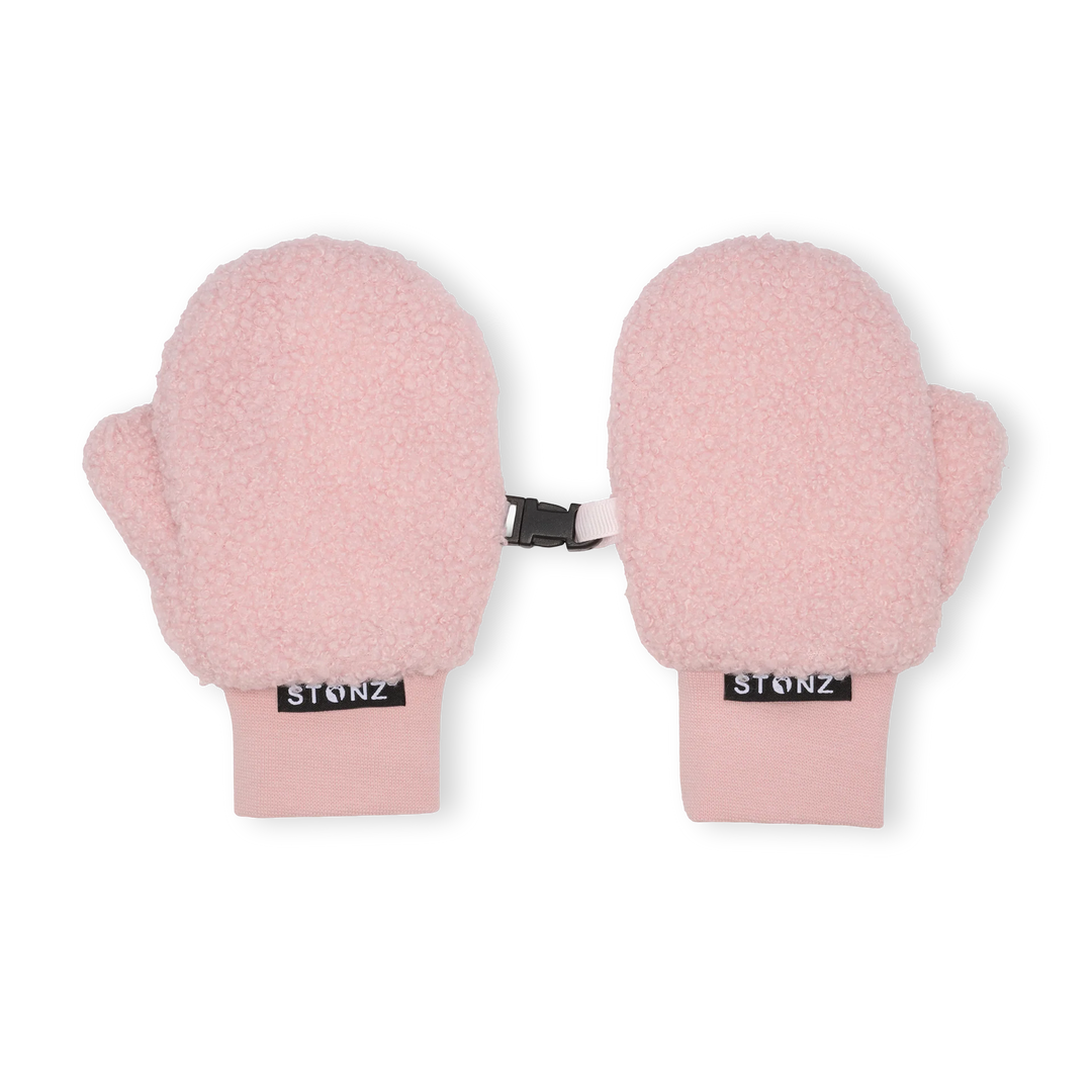 Kid Fleece Mitts - Haze Pink