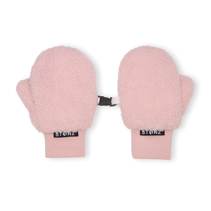 Kid Fleece Mitts - Haze Pink