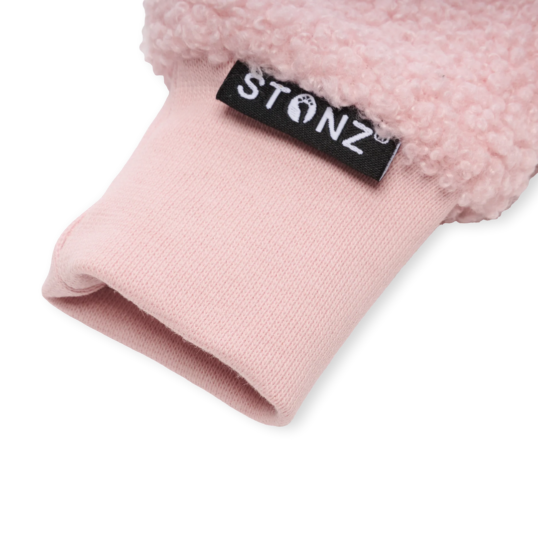Kid Fleece Mitts - Haze Pink