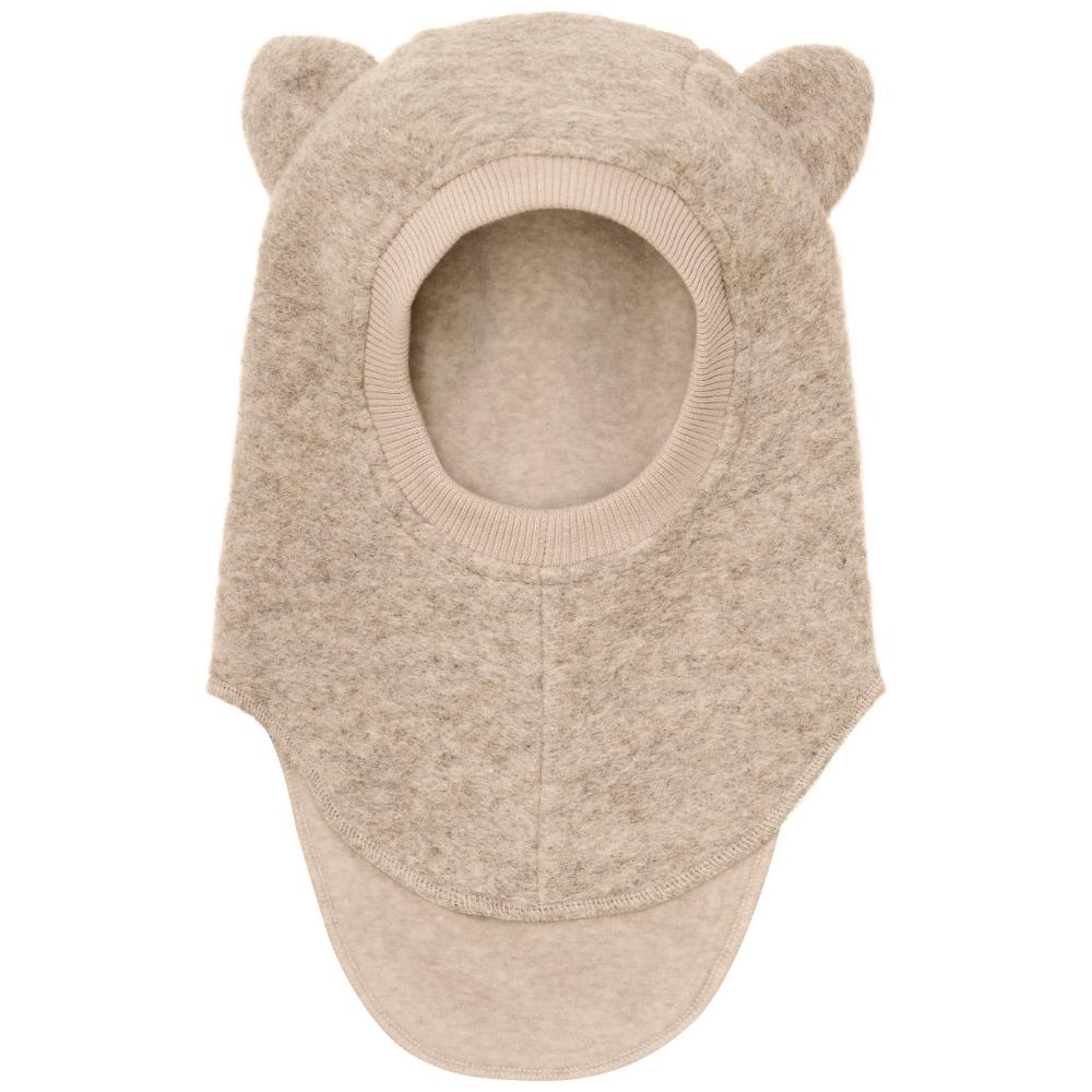 Balaclava Cat Ears Wool | Sand Melange AW2025