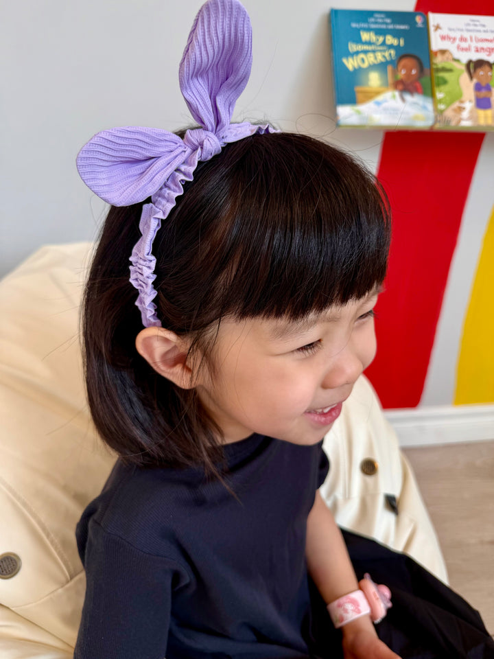 Solid Color Bow Headband