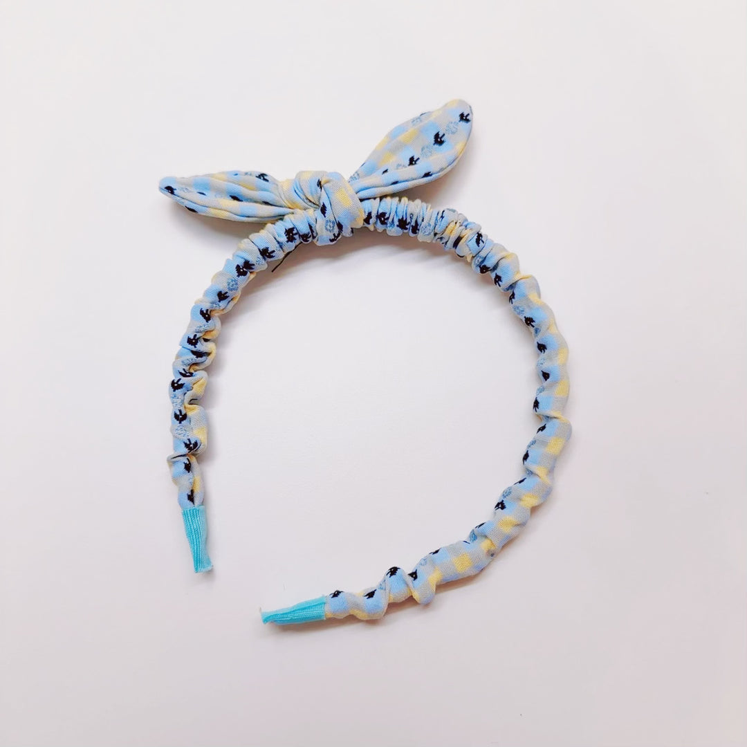 Plaid Pattern Bow Headband