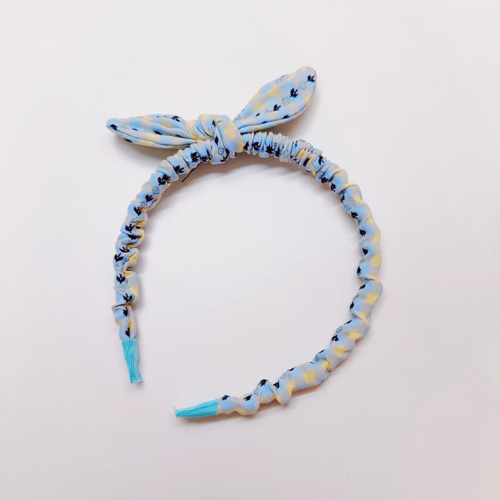 Plaid Pattern Bow Headband