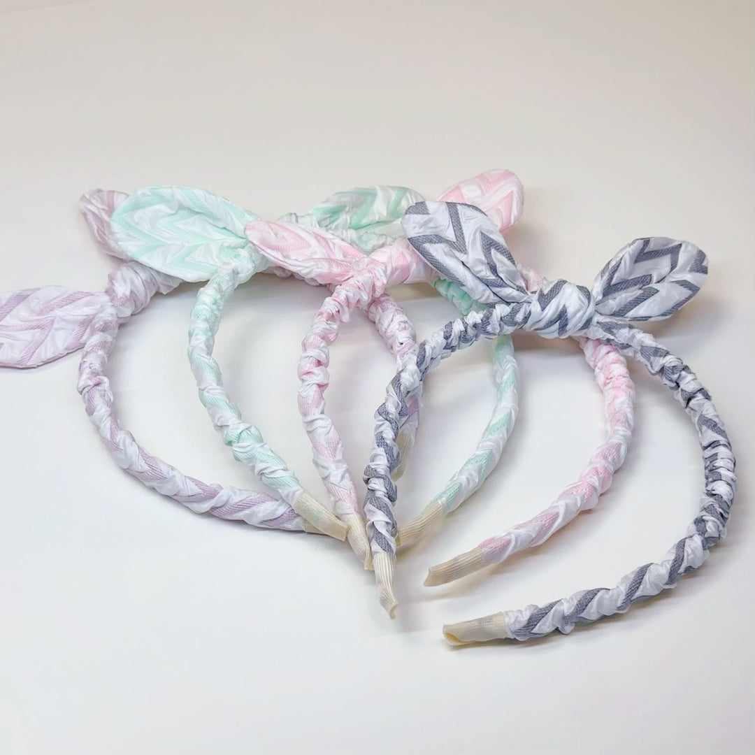 Stripes Pattern Bow Headband