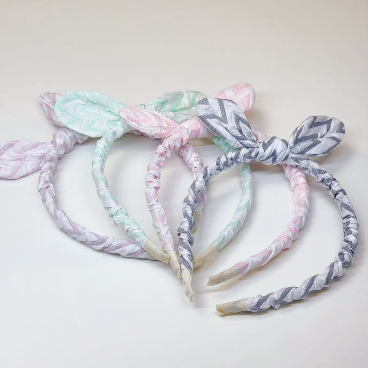 Stripes Pattern Bow Headband
