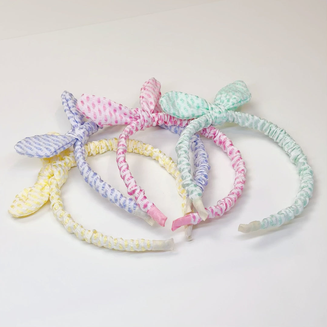 Dot Pattern Bow Headband