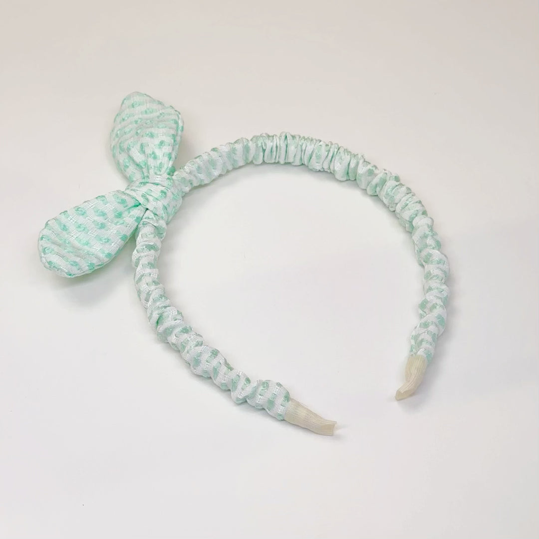 Dot Pattern Bow Headband