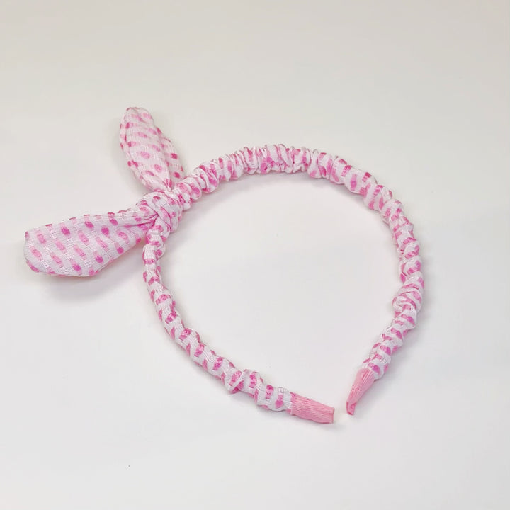 Dot Pattern Bow Headband