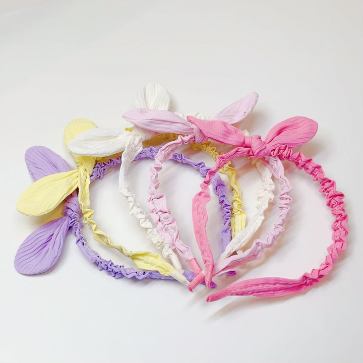 Solid Color Bow Headband