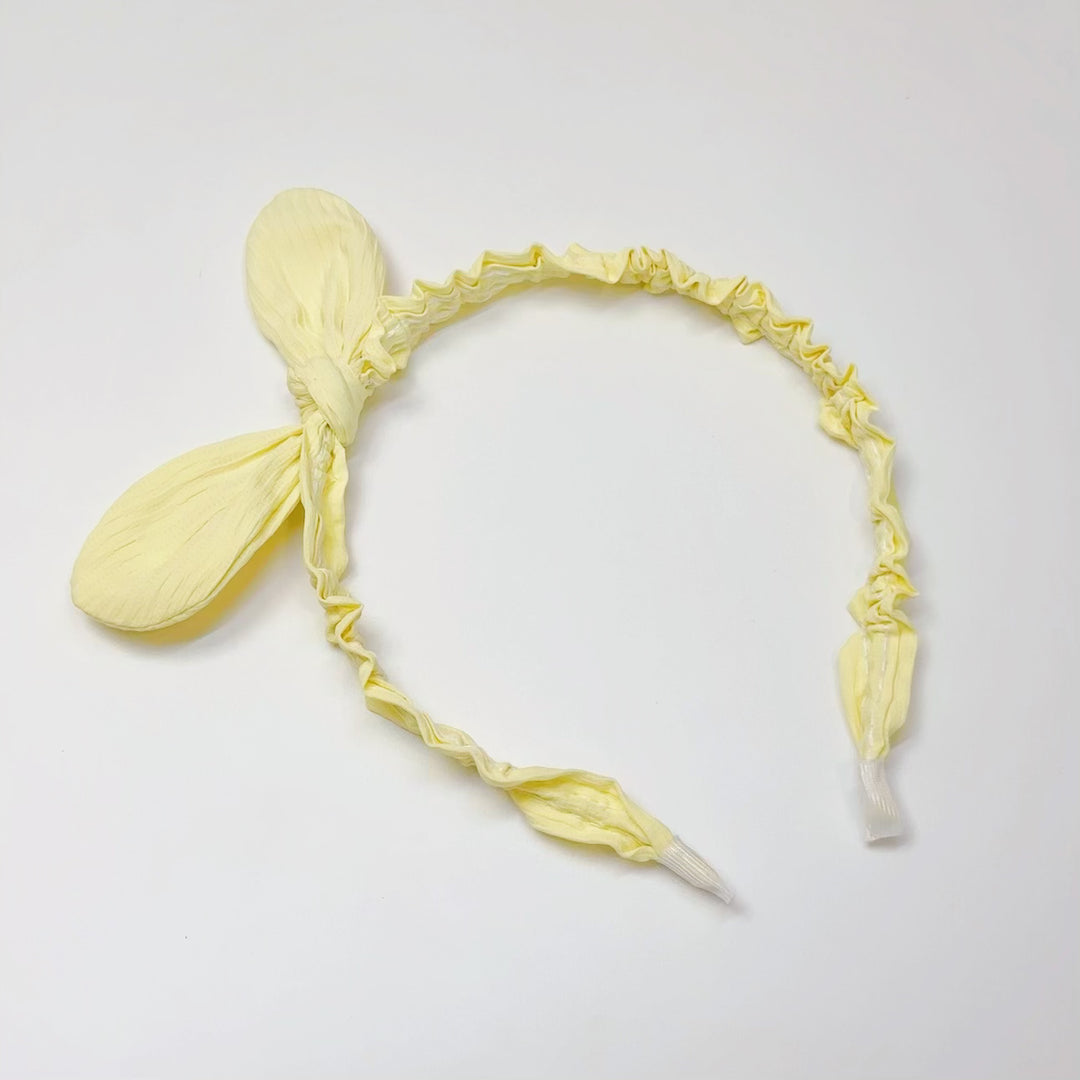 Solid Color Bow Headband