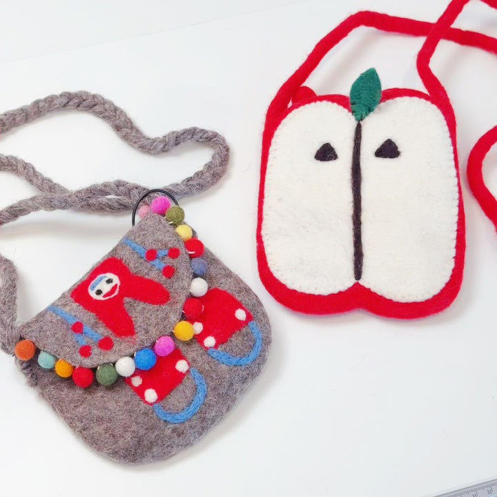 Handmade Felt Nepal Bag