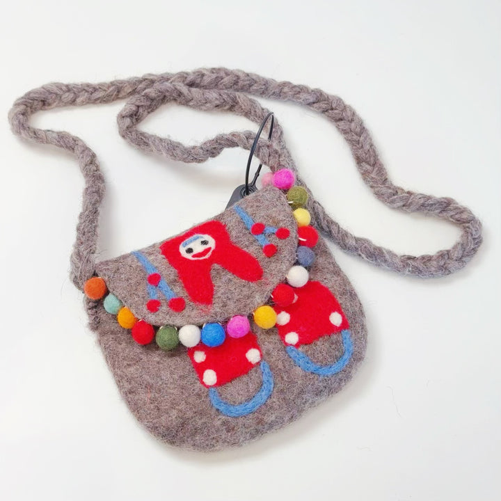 Handmade Felt Nepal Bag