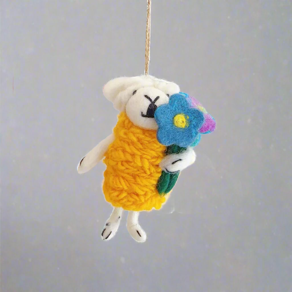 Nepal Felt Ornament - Sheep