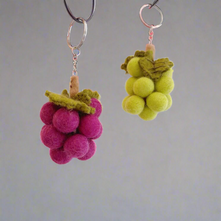 Nepal Felt Ornament - Grapes