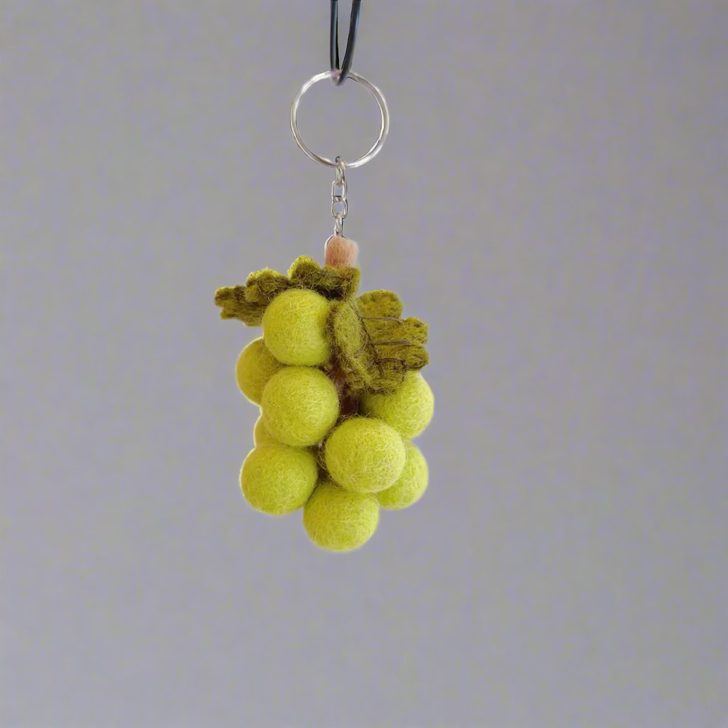 Nepal Felt Ornament - Grapes