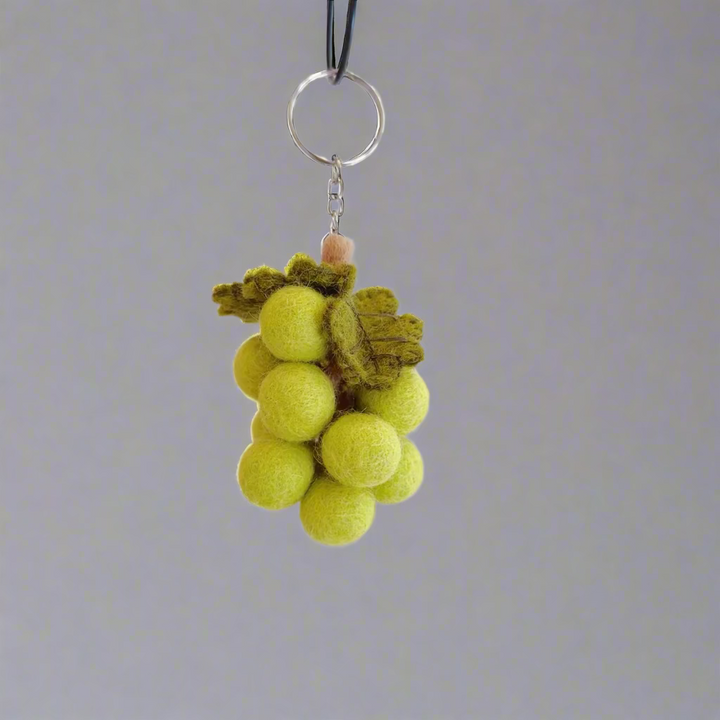 Nepal Felt Ornament - Grapes