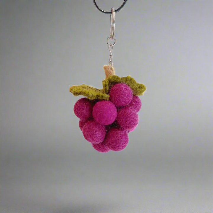 Nepal Felt Ornament - Grapes